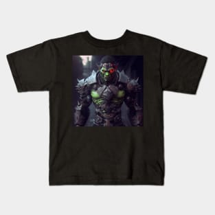Grunge Goblin Warrior Kids T-Shirt